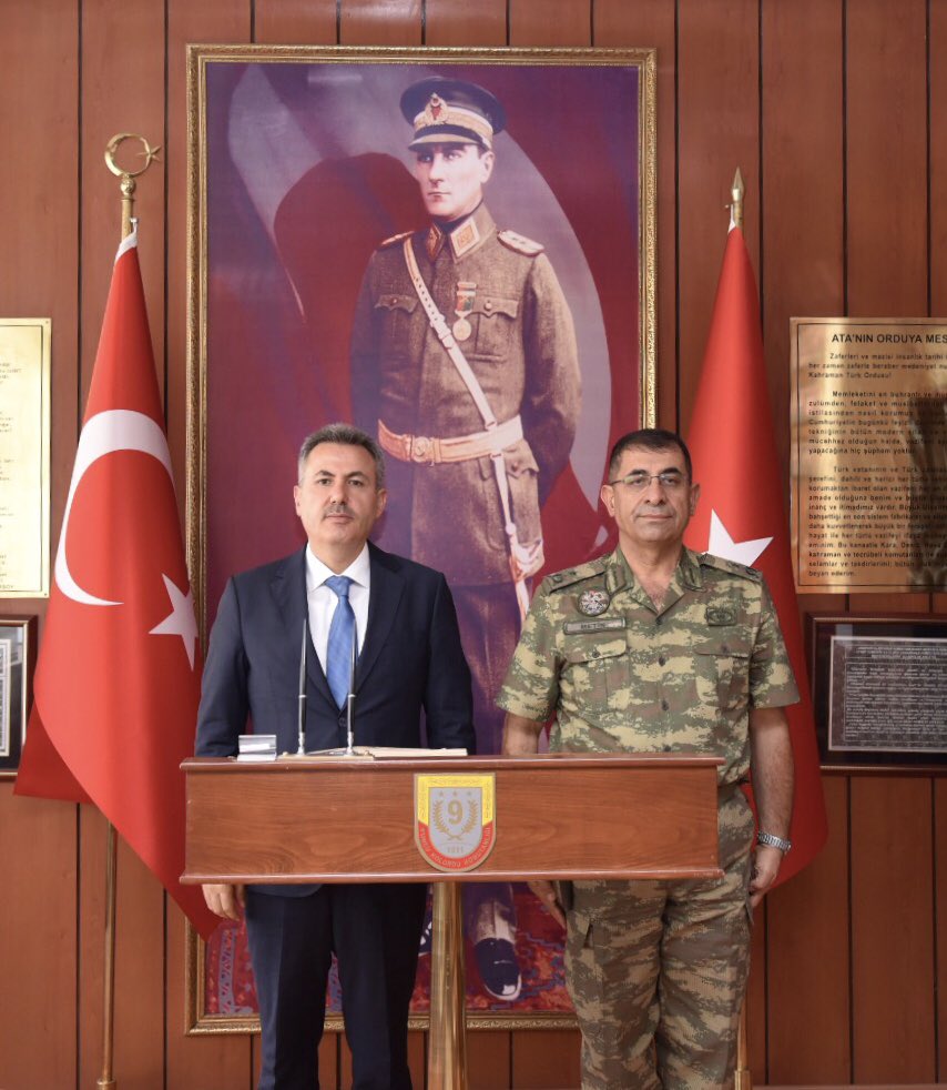 Ağrı Valisi Elban’dan Tuğgeneral Metin’e Ziyaret