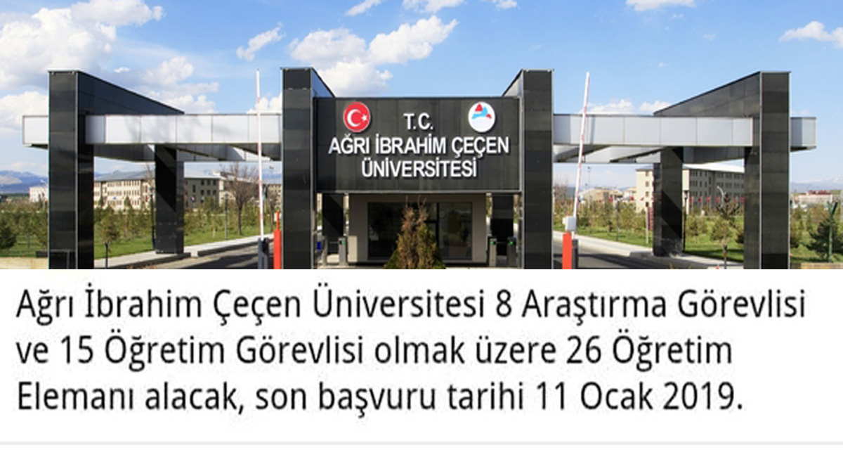 AİÇÜ’ye Öğretim Eleman Alımı