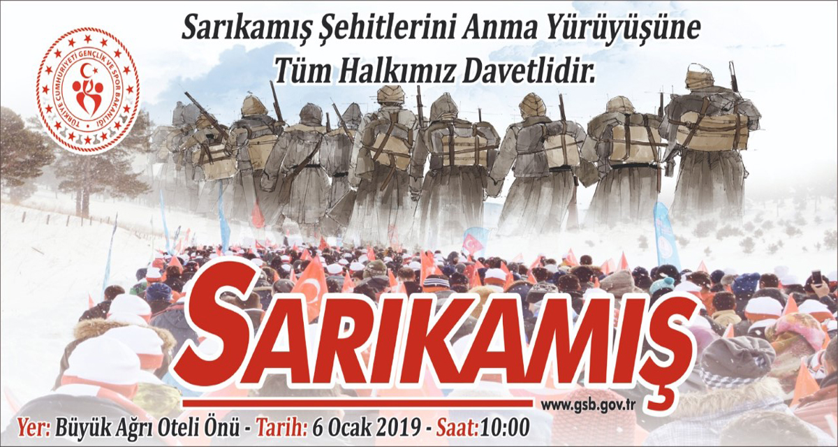 Ağrı’da,  6 Ocak’ta ”Sarıkamış Şehitlerini Anma Yürüyüşü” Yapılacak