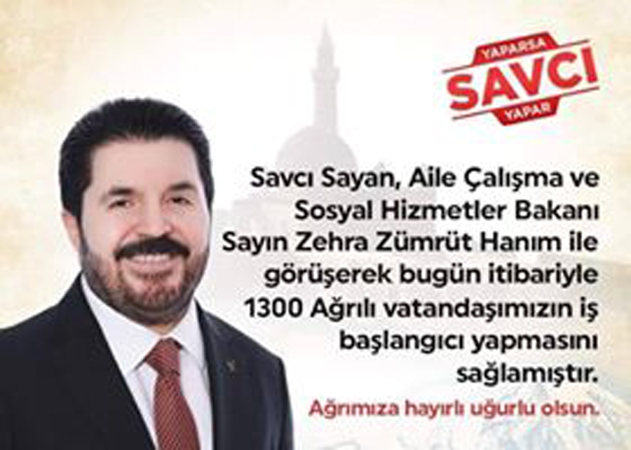 Savcı Sayan’dan 1300 kişiye daha iş imkanı