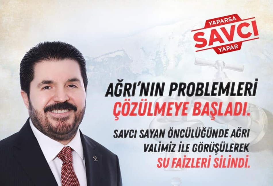 Savcı Sayan Sorunları Çözüyor, Su Faizleri Siliniyor