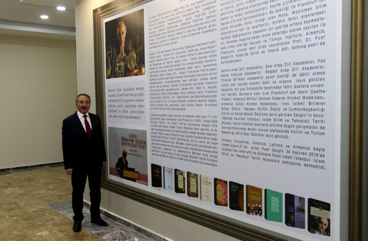 Prof. Dr. Fuat Sezgin’in Adı Ağrı İbrahim Çeçen Üniversitesinde Yaşatılacak