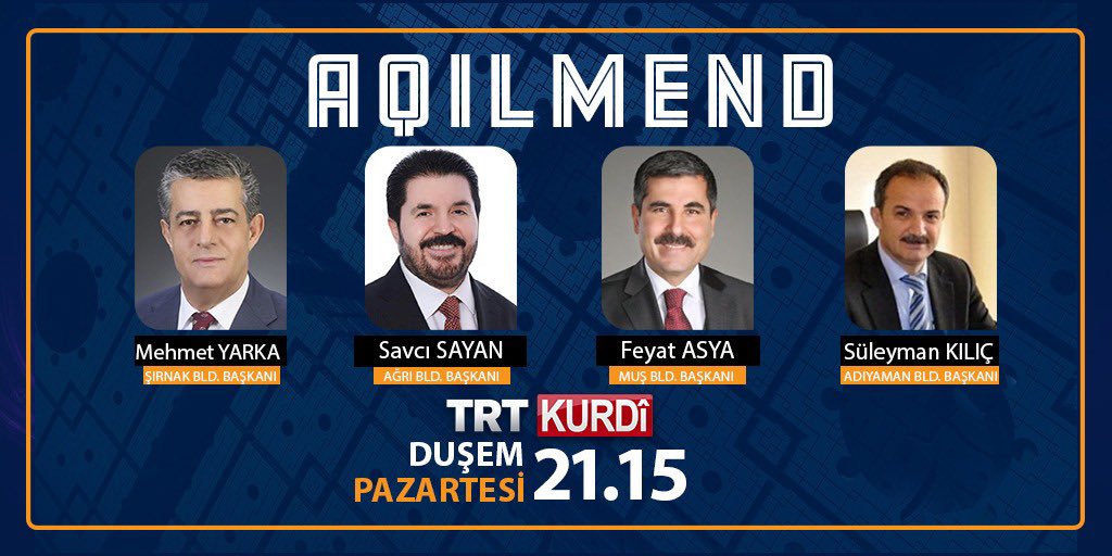 Başkan Savcı Sayan Bu Akşam TRTKurdi’de