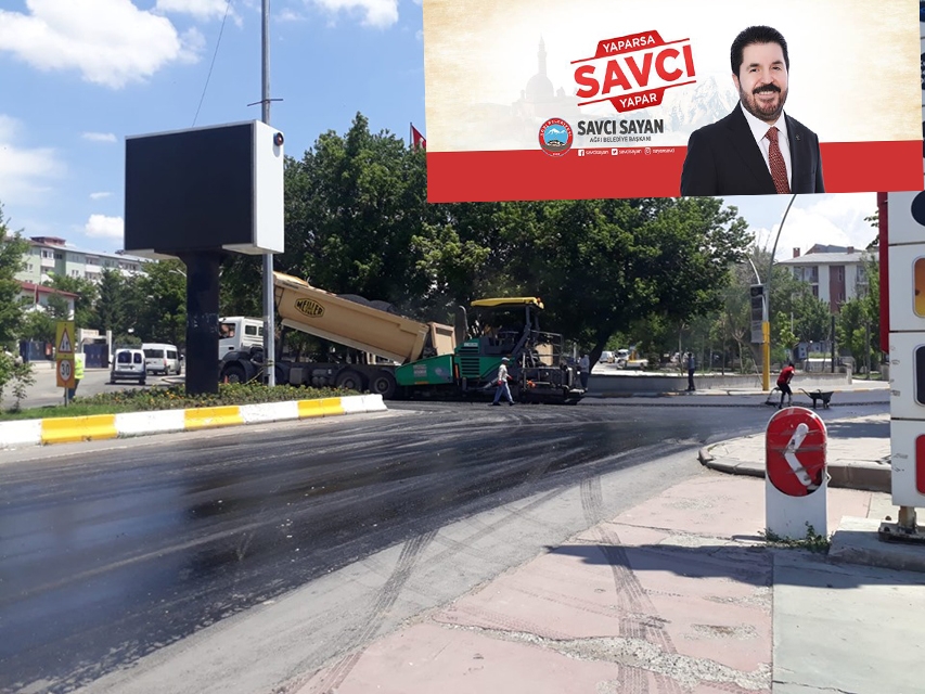 Ağrı Belediye Başkanı Sayan, Asfalt Çalışmalarına Start Verdi!