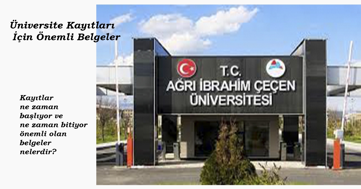 Üniversite Kayıtları İçin Önemli Belgeler