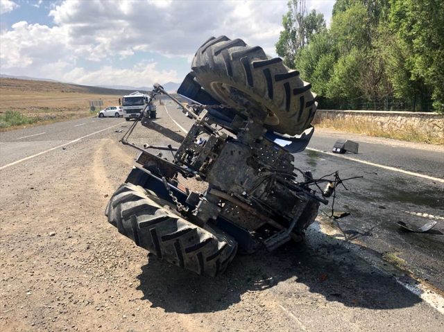 Eleşkirt’te trafik kazası 2 yaralı