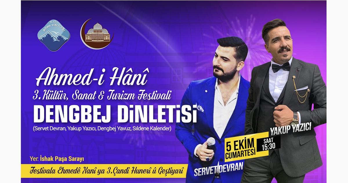 Ünlü Dengbejler Ahmed-i Hani Festivalinde Sahne Alıyor