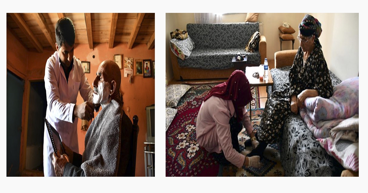 Doğubayazıt’ta yardıma muhtaç yaşlılar “Evde Bakım” projesiyle hayata tutunuyor