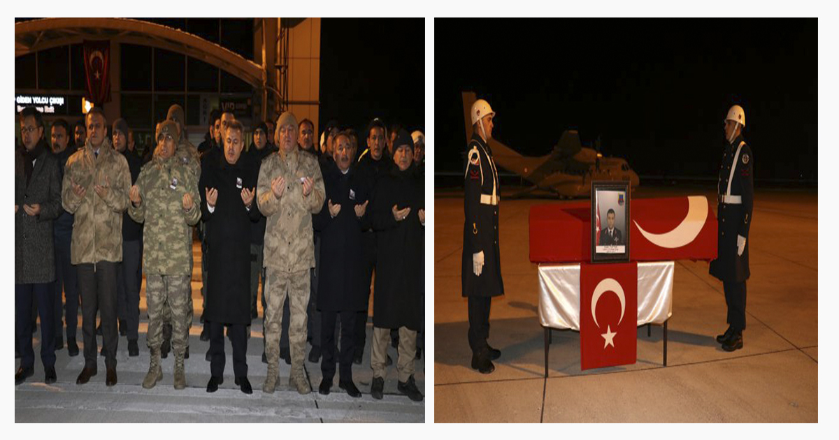 Ağrı’da Şehit Olan Asker Toptaş’ın Naaşı  Dualarla Ankara’ya Uğurlandı