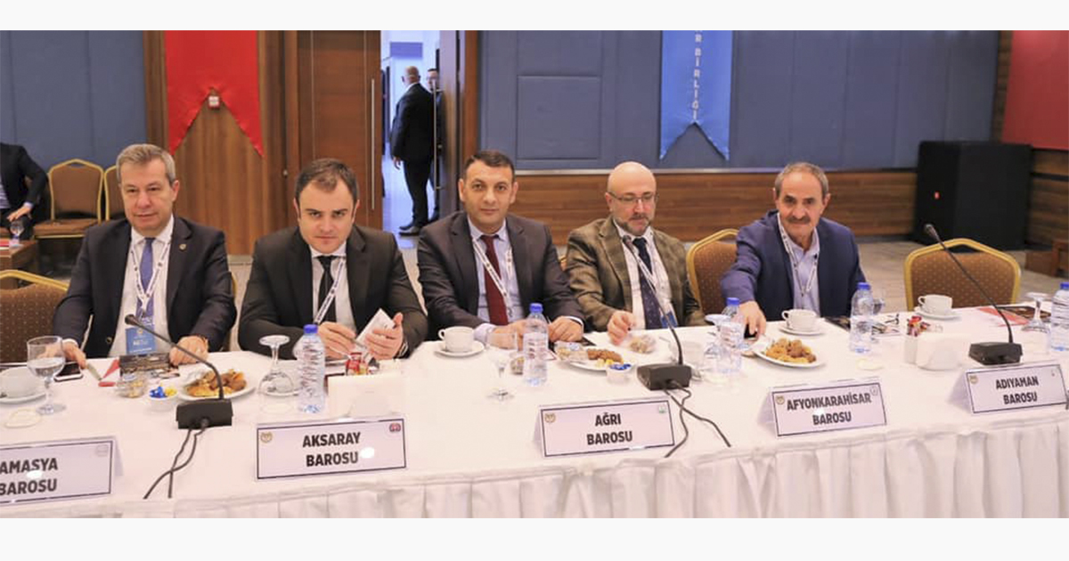 Ağrı Baro Başkanı Av.M. Salih Aydın, 40.Baro Başkanları Toplantısına Katıldı