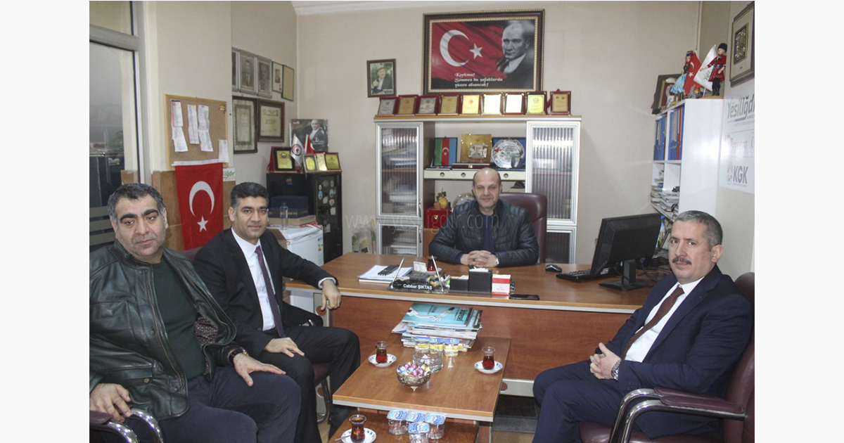 Ak Parti İl Koordinatörü Gürcan ve İl Başkanı Ayaz’dan, KGK  Iğdır İl Temsilcisi Şıktaş’a Nezaket Ziyareti