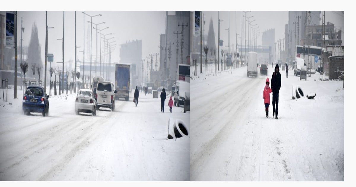 Ağrı’da yoğun kar yağışı sürücülere zor anlar yaşattı