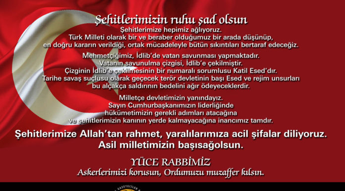 KGK, Şehitlerimizin Ruhu Şad Olsun