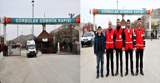 Türk Kızılaydan Gürbulak Sınır Kapısı’ndaki sahra hastanesine destek