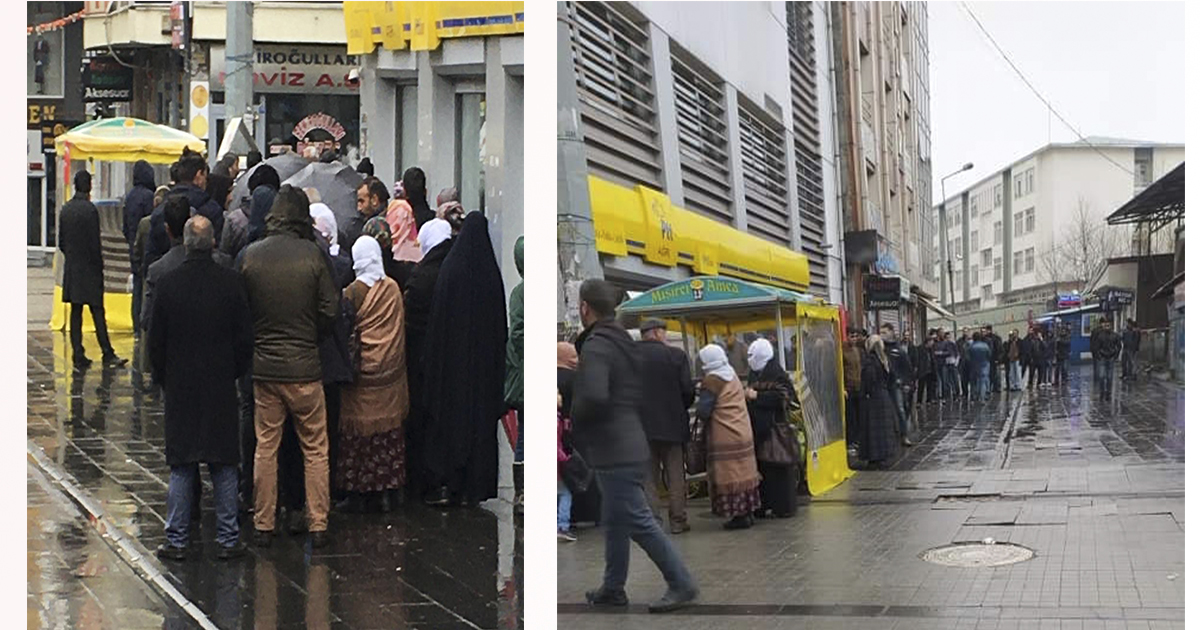 Ağrı’da PTT’de ki Yoğunluk KORONAVİRÜS Önlemlerini Yok Sayıyor,Salgına Davet Çıkarıyor!