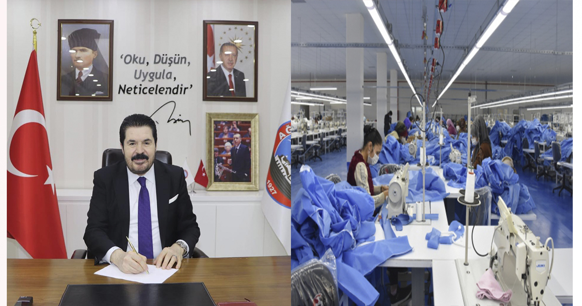 Ağrı Belediye Başkanı Sayan:Tekstil Fabrikalarımızda Günde 150/200 Yüz Bin Maske Üretimine Başladık