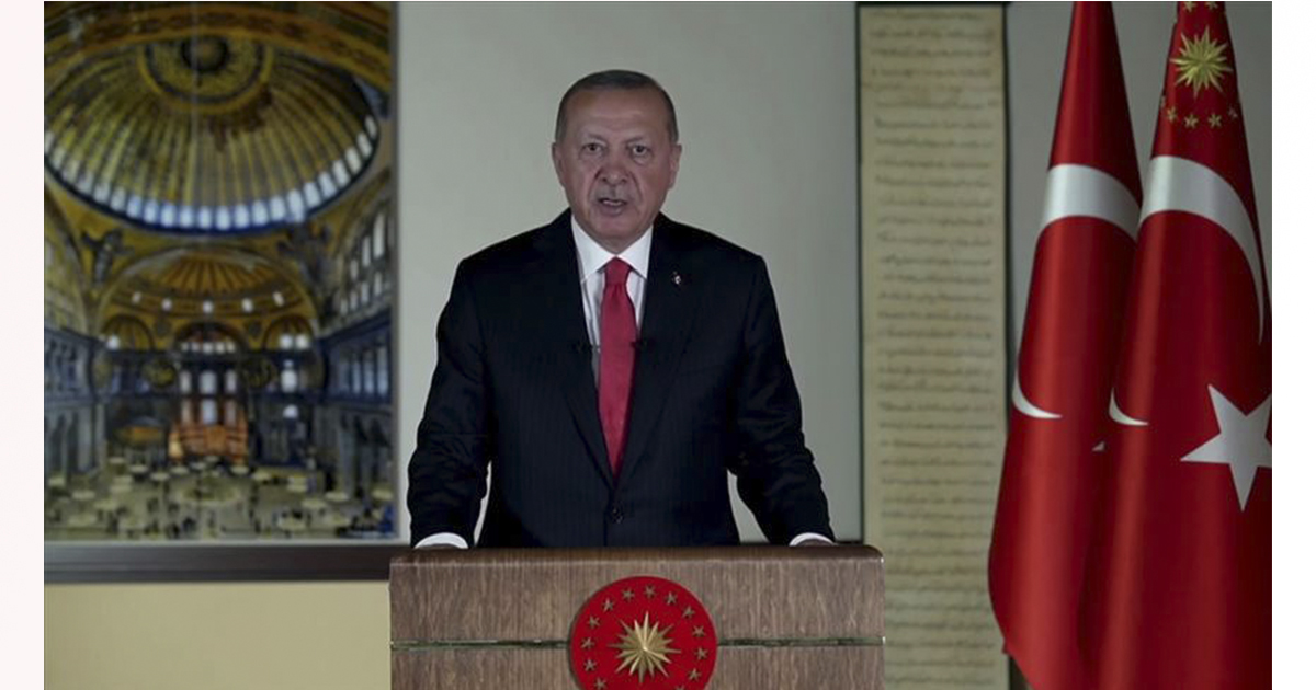 Cumhurbaşkanı Erdoğan:”24 Temmuz 2020 Cuma günü Ayasofya’yı ibadete açmayı planlıyoruz”