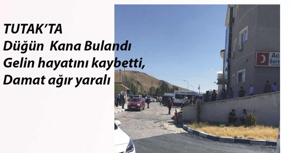 Tutak’daki Feci Kazada Düğün Kana Bulandı,Gelin Hayatını Kaybetti, Damat Ağır Yaralı