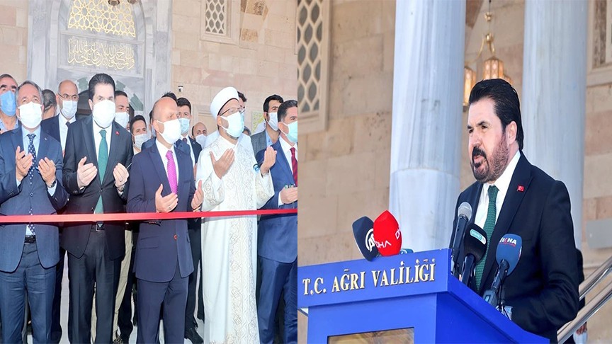 Başkan Sayan Patnos’ta Recep Tayyip Erdoğan Camii’nin açılışına katıldı