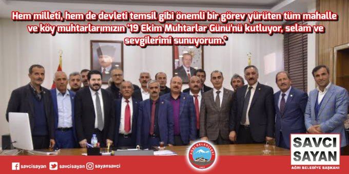 Başkan Sayan’ın Muhtarlar Günü Kutlama Mesajı