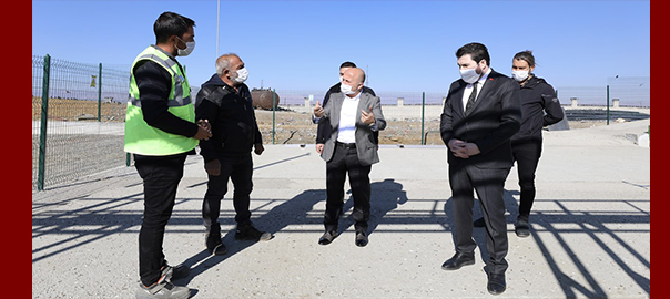 Vali Varol, Çöpten Elektrik Üretecek Katı Atık Dönüşüm ve Enerji Üretim Tesisinde İncelemelerde Bulundu