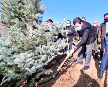 Başkan Savcı Sayan’ ‘Geleceğe Nefes” kampanyası kapsamında fidan dikimine katıldı