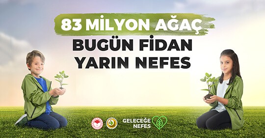 ‘Geleceğe Nefes’ kampanyasıyla 30 ülkede 83 milyon fidan toprakla buluşacak