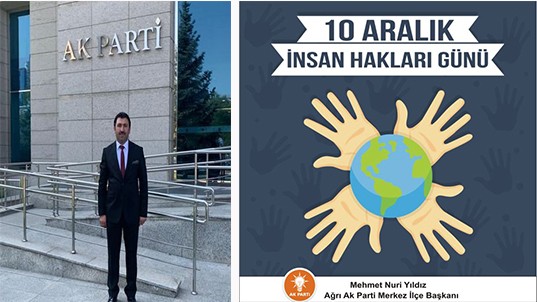 Mehmet Nuri Yıldız’ın ”10 Aralık İnsan Hakları Günü” Mesajı