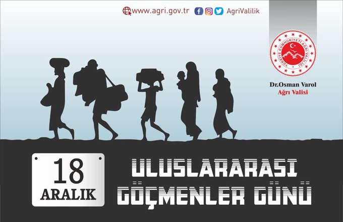 Vali Varol’un, 18 Aralık Uluslararası Göçmenler Günü Mesajı