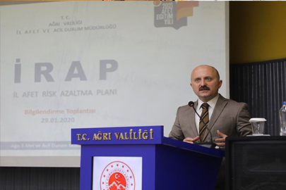 Ağrı’da İl Afet Risk Azaltma Planı (İRAP) Bilgilendirme Toplantısı Yapıldı