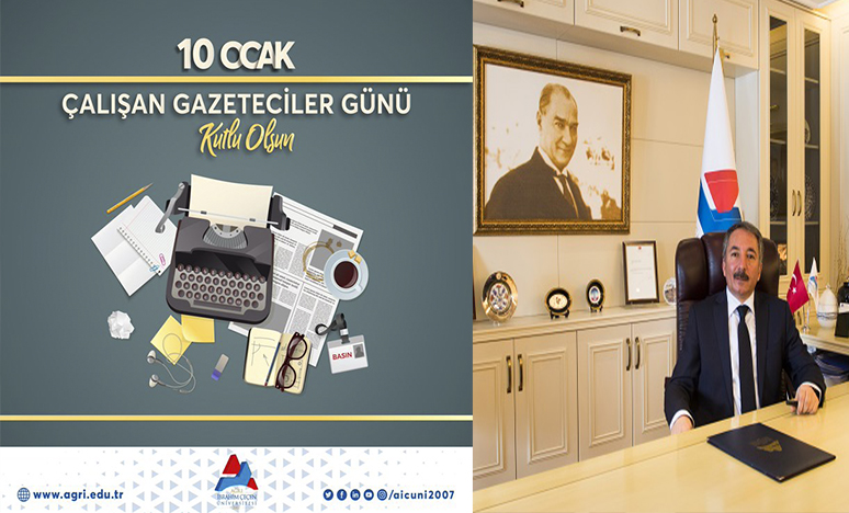 AİÇÜ Rektörü Karabulut’un ”10 Ocak Çalışan Gazeteciler Günü”Mesajı