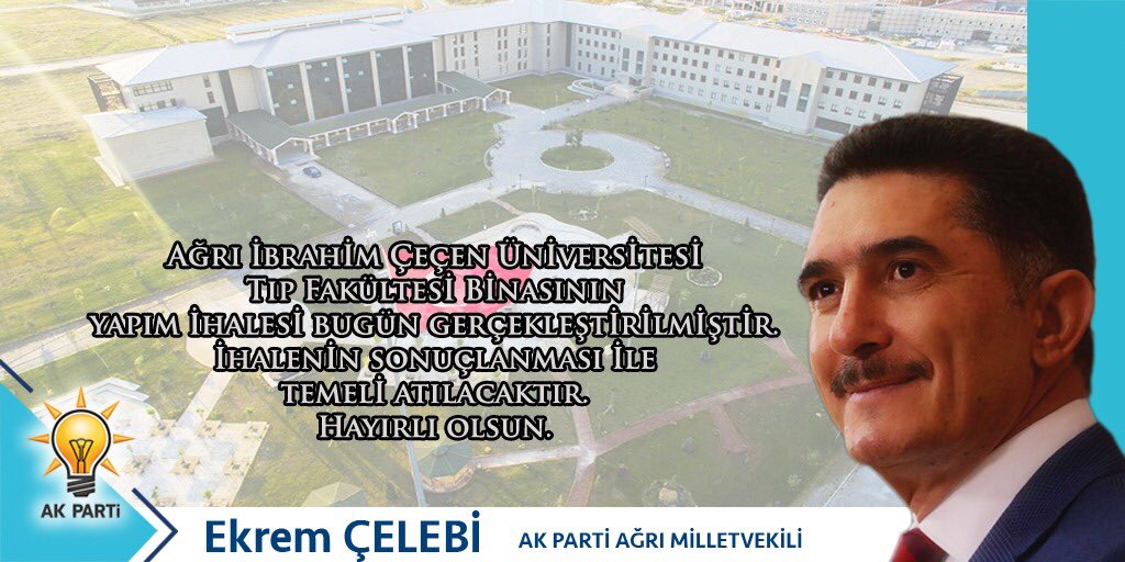 Milletvekili Ekrem Çelebi: AİÇÜ  Tıp Fakültesi Bina İhalesinin Yapıldığını Müjdeli