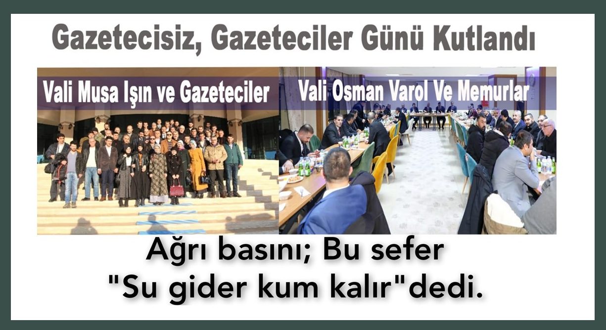 Ağrılı Gazetecilerden Vali Dr. Osman Varol’a Sitem