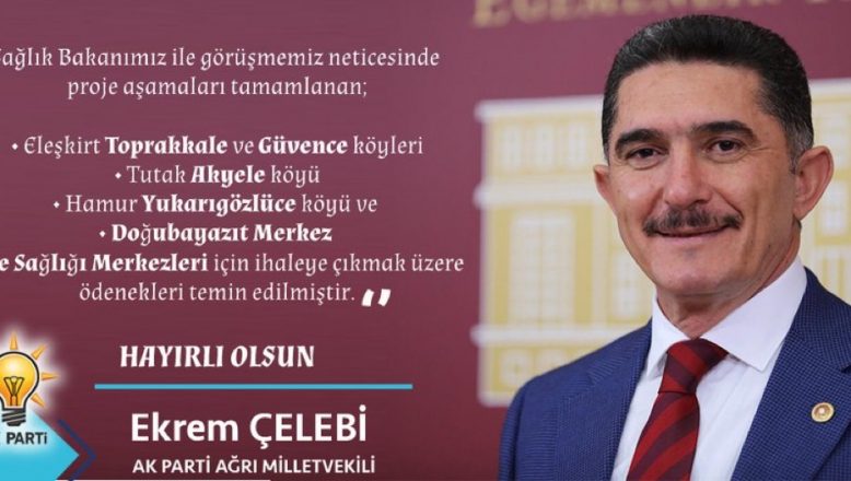 AK Parti Ağrı Milletvekili Ekrem Çelebi Müjdeyi Verdi!