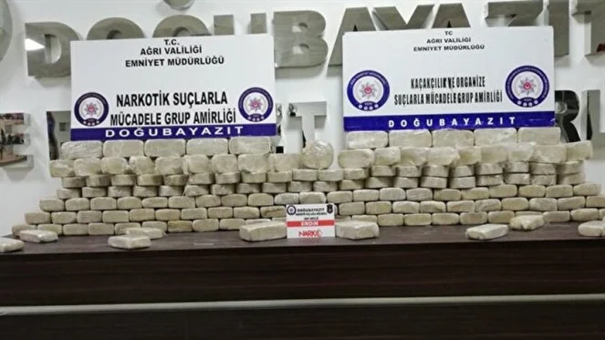 Ağrı’da 285 kilogram eroin ele geçirildi