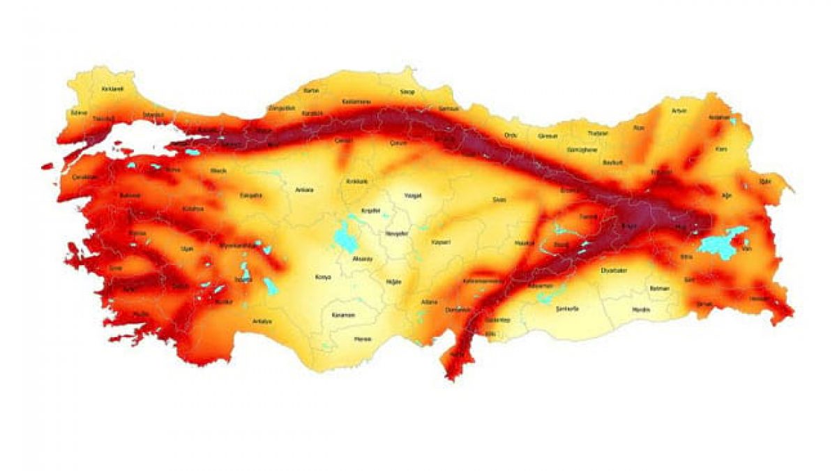 Türkiye’de fay hattı en riskli 24 il açıklandı!