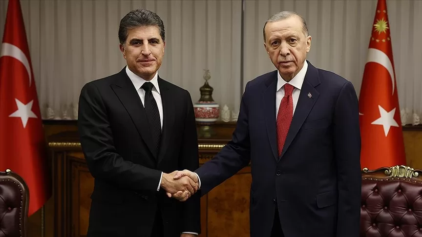 Cumhurbaşkanı Erdoğan, IKBY Başkanı Barzani’yi kabul etti