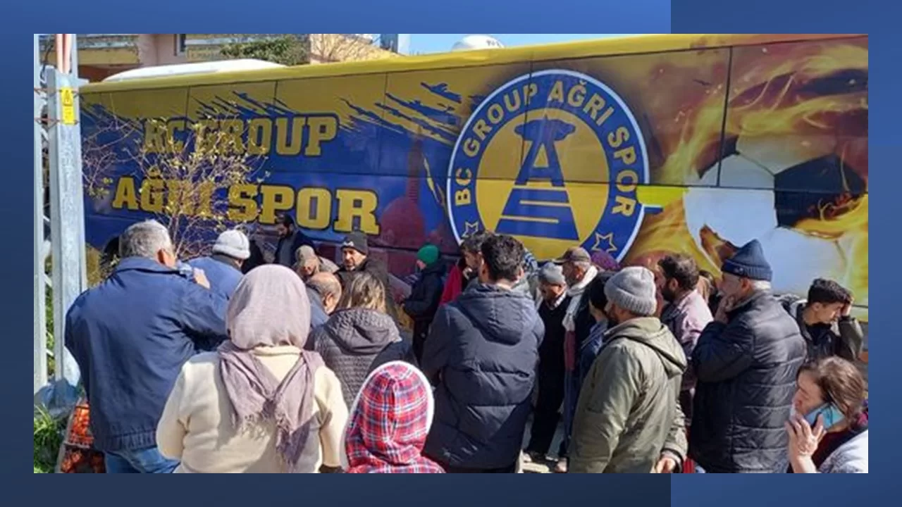 BC Grup Ağrı Spor takım otobüsü depremzedeleri taşıyor!