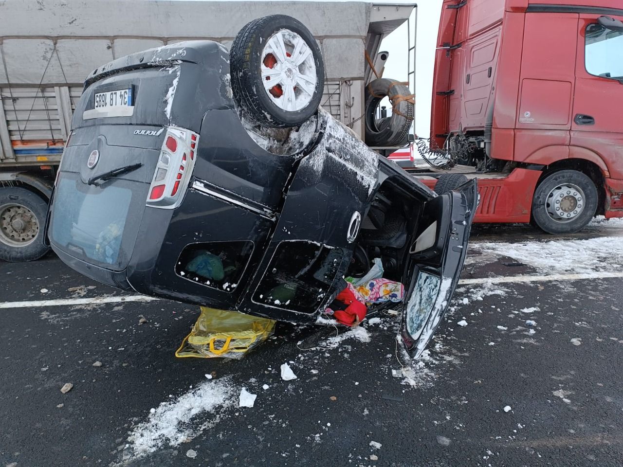 Ağrı’daki trafik kazasında 2 yaralı!