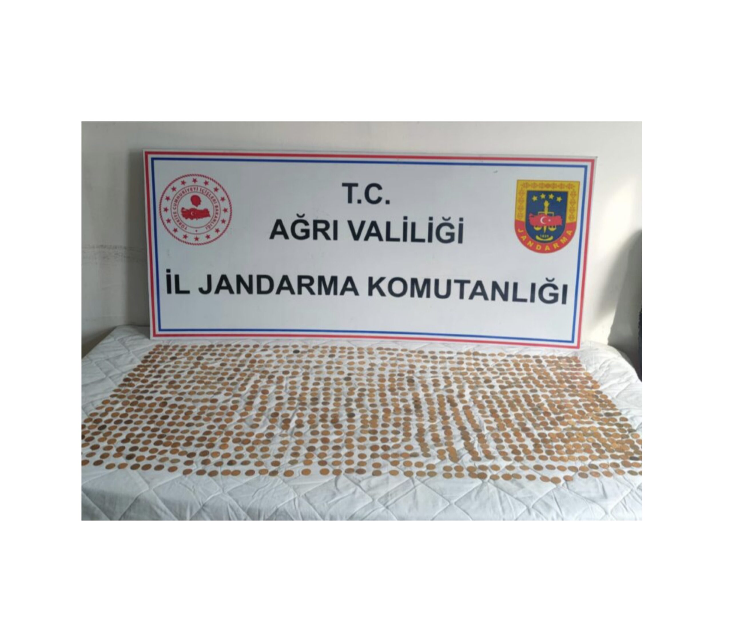 Ağrı’da 1245 altın sikke ele geçirildi