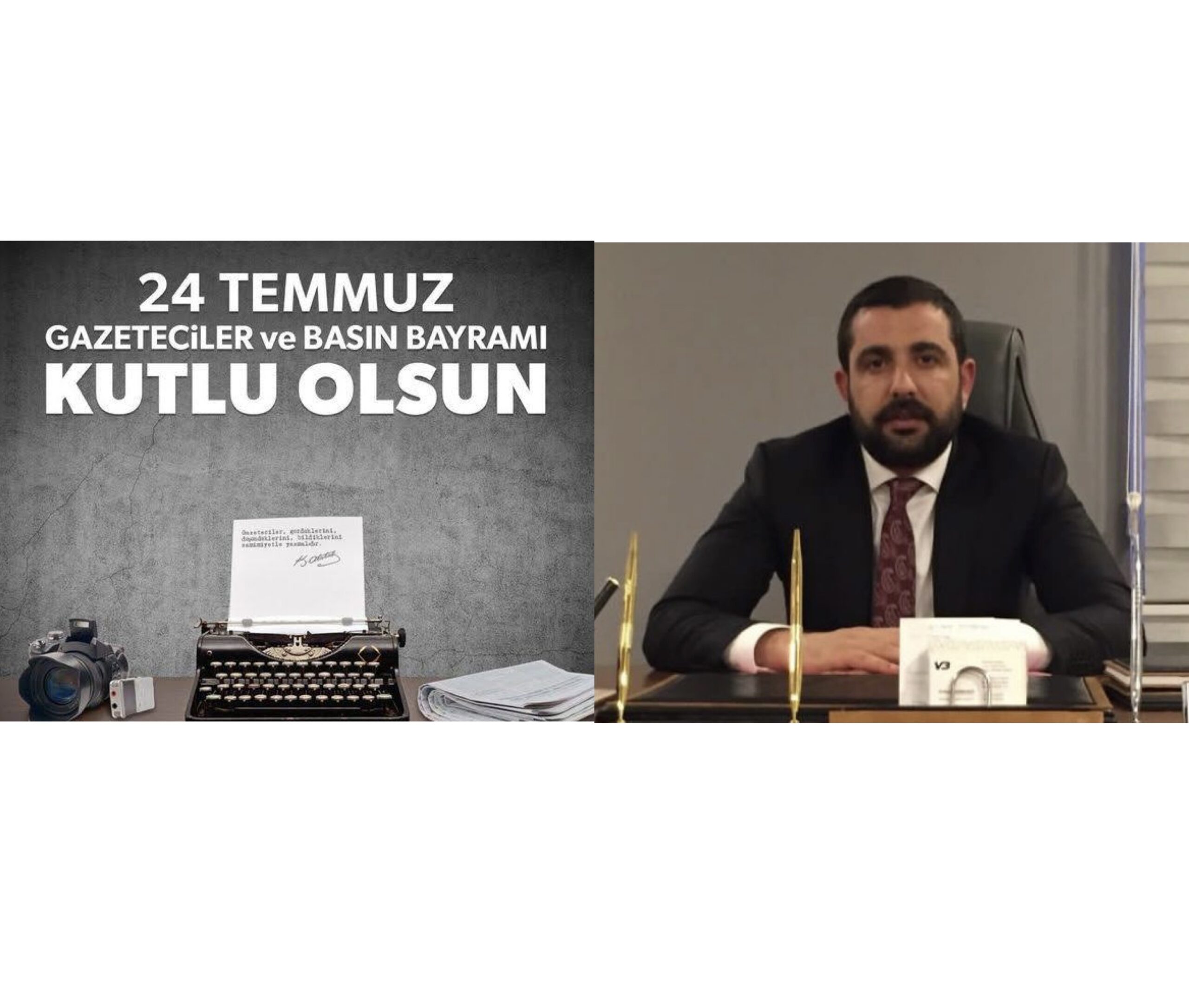 İş insanı Volkan Barbaros’un, 24 Temmuz Gazeteciler ve Basın Bayramı mesajı