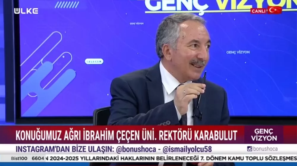 AİÇÜ Rektörü Prof. Dr. Karabulut, TV’de AİÇÜ’ni Anlattı