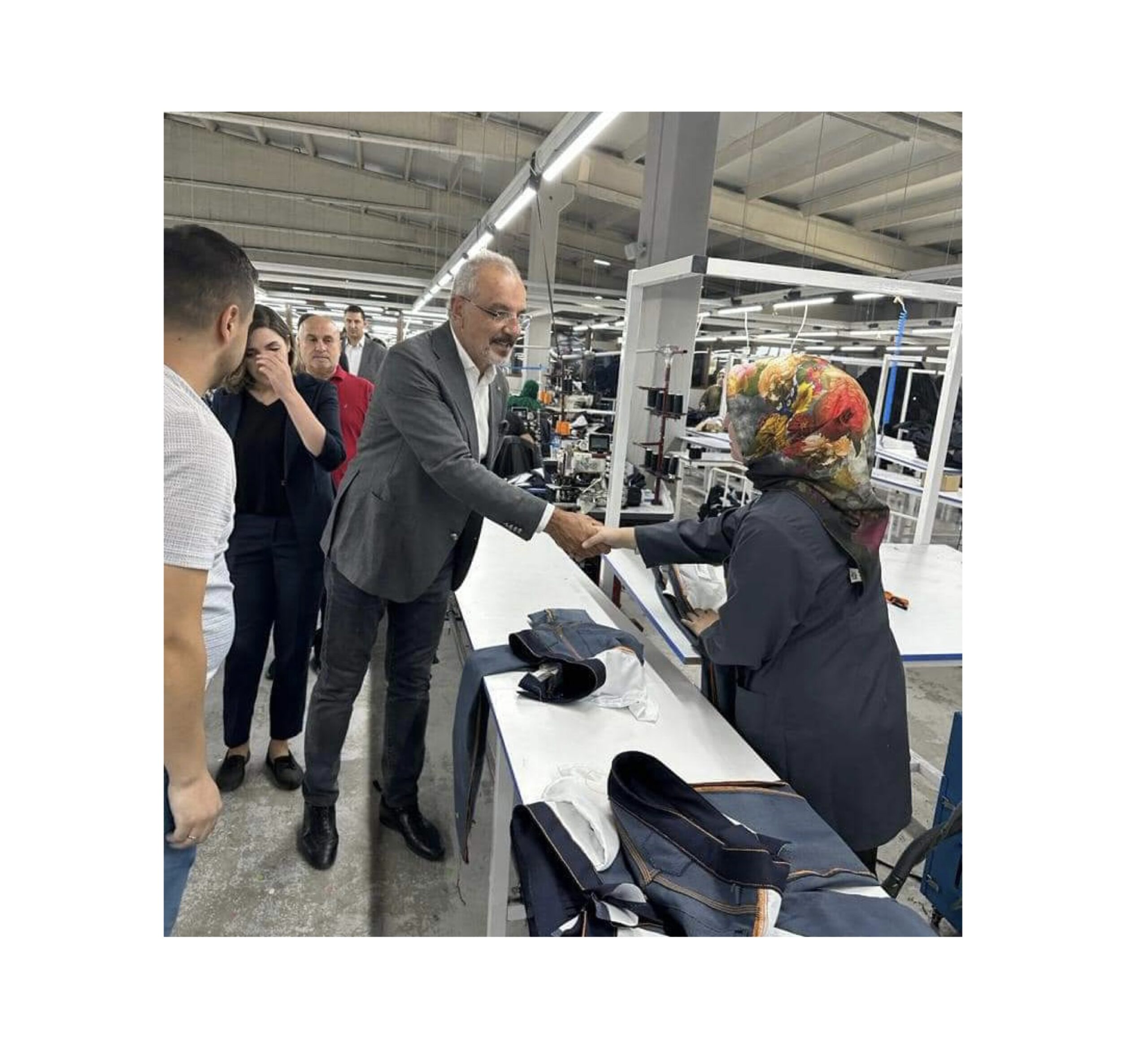 YSP Ağrı Milletvekili Sakık, Tekstil Kent’i ziyaret etti