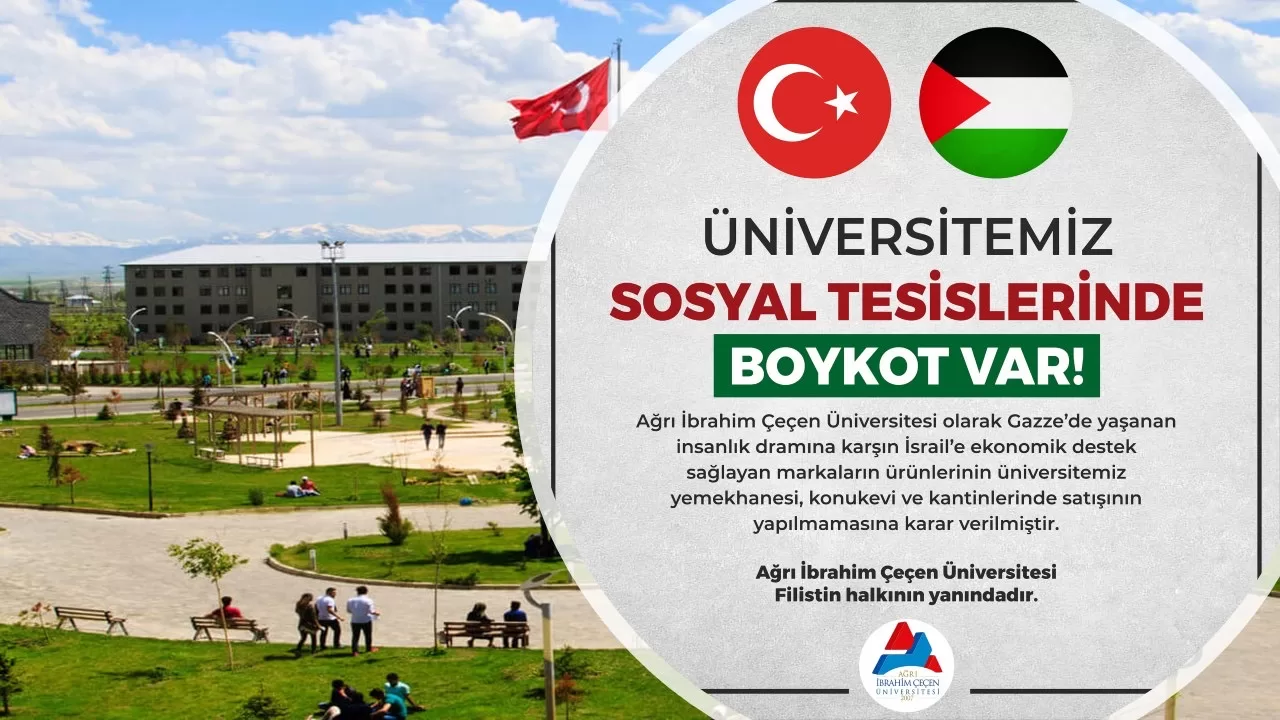 AİÇÜ, İsrail ürünlerini boykot ediyor