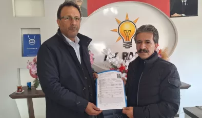 Özgür Demir, AK Parti’den Diyadin Belediye Başkan Aday Adaylığı için başvuru yaptı