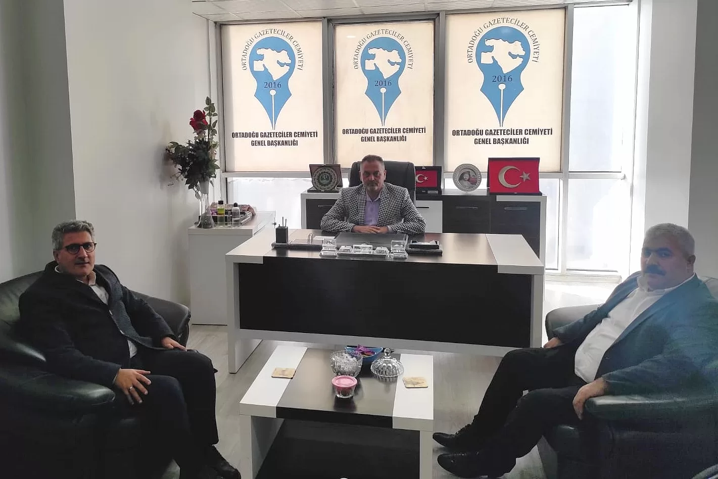 Ağrı Belediye Başkan Adayı Engin’den OGC Genel Başkanı Aydın’a ziyaret