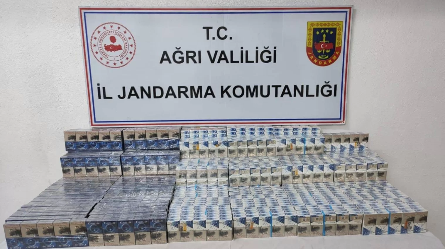 Ağrı’da kaçak sigara ele geçirildi!