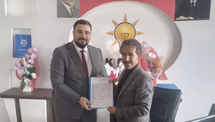 Rohat Polat, AK Parti Diyadin Belediye Başkan Aday Adaylığı Başvurusu Yaptı