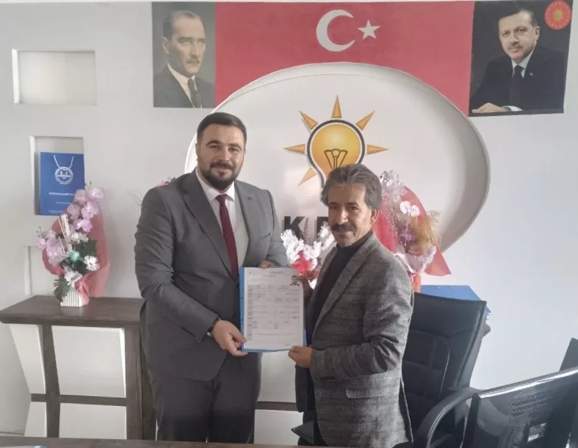 Rohat Polat, AK Parti Diyadin Belediye Başkan Aday Adaylığı Başvurusu Yaptı