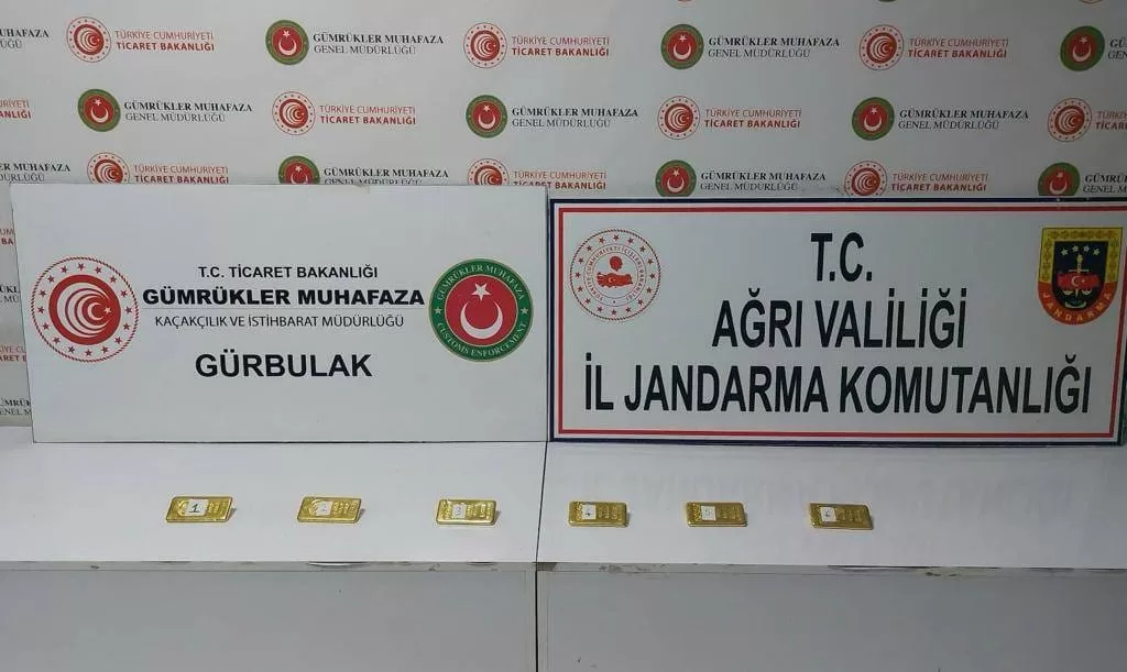 Ağrı’da kaçak külçe altın ele geçirildi!